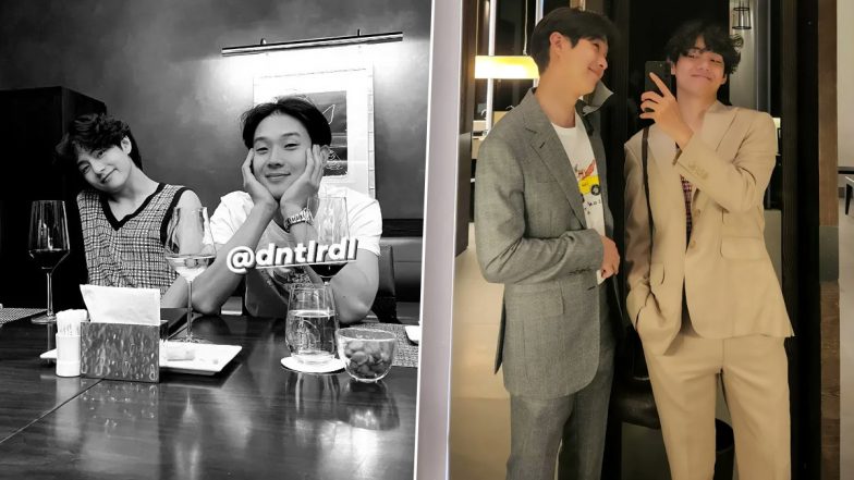 BTS’ V Aka Kim Taehyung & Choi Woo-Shik Chill Out Together! See How the Duo Enjoy Their Day Out Ahead of the Wooga Squad’s ‘In the Soop’ Spin-Off! (Check Out Pics)