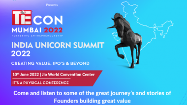Business News | TiE Mumbai to Host TiEcon 2022- India's Largest Unicorn Summit at the Jio World Convention Centre in Mumbai