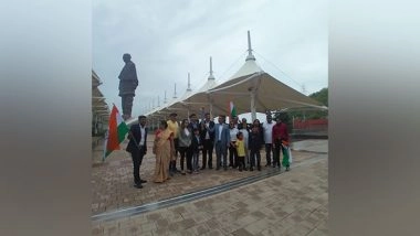 Sports News | Gujarat: Chess Olympiad Torch Relay Reaches Kevadia