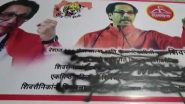 Maharashtra Political Crisis Live Updates: Supporters of Eknath Shinde Camp Paint Over Posters of Uddhav Thackeray in Thane