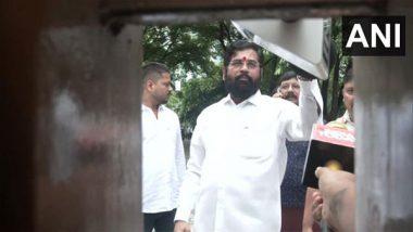 India News | Maha Political Crisis: Eknath Shinde Claims Support of 50 Shiv Sena MLAs, Says Will Return to Mumbai Shortly