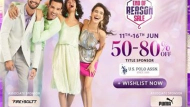 Business News | Myntra End of Reason Sale is Here; 5 Million Shoppers Set to Order from 14 Lakh Styles