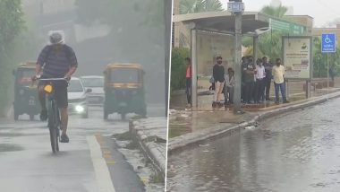Delhi Rains: Weather Turns Pleasant in National Capital After Early Morning Showers (Watch Video)
