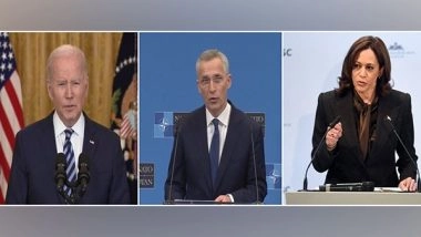 World News | US President, Vice President Discuss Russia-Ukraine Situation with NATO Chief