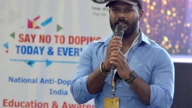 Sports News | CWG Gold Medallist Sathish Exhorts Young Athletes to Stay Away from Doping in Pursuit of Excellence