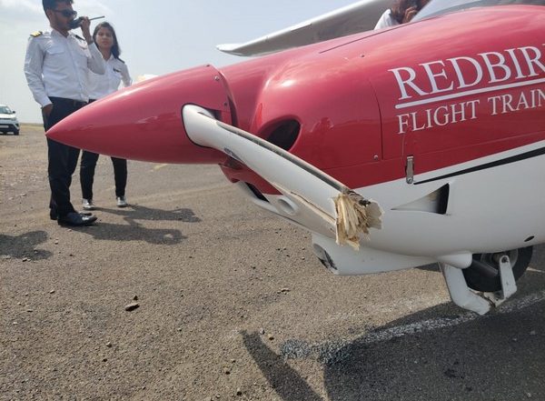 India News | FTO Aircraft in Maharashtra Faces 'hard Landing', Pilot Safe!