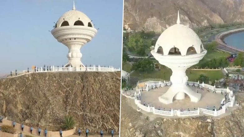 International Yoga Day 2022: Yoga Performed at Fort Mutrah and the Corniche in Oman as Part of Muscat Yog Mahotsav (Watch Video)