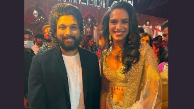 PV Sindhu Shares a Happy Picture With Allu Arjun From an Engagement Ceremony, Calls Him the ‘Stylish Star’