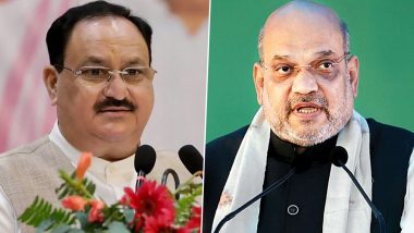 Maharashtra Political Crisis: Union Home Minister Amit Shah Meets BJP President JP Nadda Amid Unrest in Shiv Sena