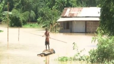 India News | CM Himanta Biswa Sarma Visits Flood-affected Areas in Assam