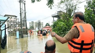 India News | Assam CM Visits Flood-affected Areas of Silchar, Reviews Situation