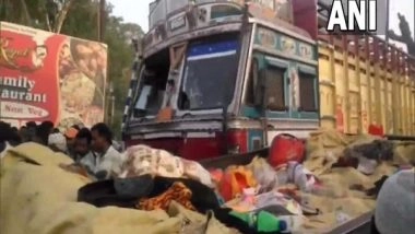 India News | Four Killed After Truck Collides with Tractor-trolley in UP's Moradabad