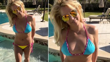 Britney Spears Stuns in Bikini During Her Poolside Outing With Hubby Sam Asghari; Singer's Caption About Her New Life Post Marriage Grabs Our Attention (View Pics and Video)