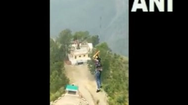 India News | Himachal Mid-air Cable Car Glitch: NDRF Begins Rescue Operation, Five Rescued So Far