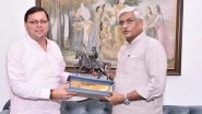 India News | Uttarakhand CM Meets Jal Shakti Minister in Delhi