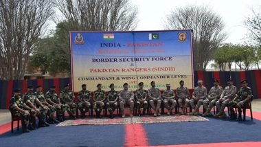 World News | Battalion Commander Meeting Held at Indo-Pak Border to Discuss Security Issues