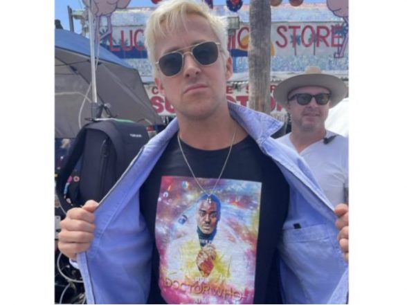 Entertainment News | Ryan Gosling Wears 'Doctor Who' Shirt Featuring Ncuti Gatwa on 'Barbie' Sets - Vimarsana News