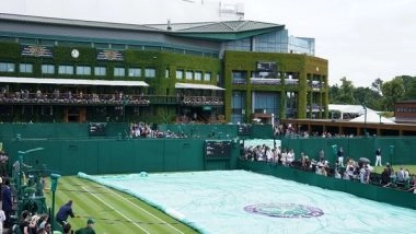 Sports News | Wimbledon 2022, Day 1: Play Suspended on Outside Courts Due to Rain