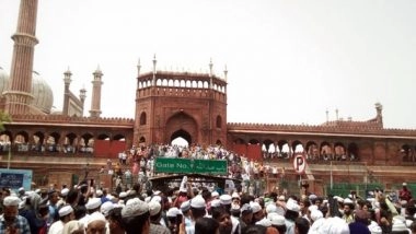 India News | Two Held After Protest at Delhi's Jama Masjid over Controversial Remarks