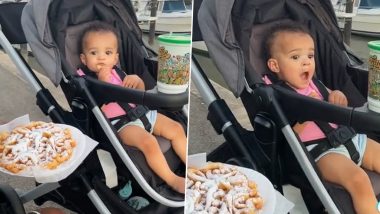 Meet Cutest Funnel Cake Fan! Viral Video Shows Toddler Munching Sweet Dish and the Reaction Is Adorable