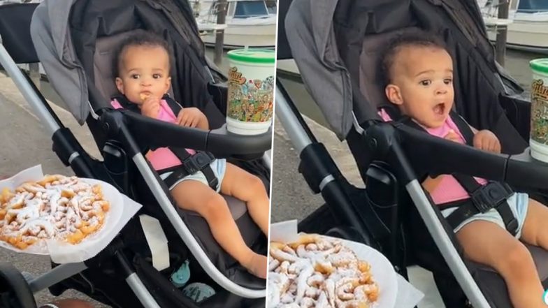 Meet Cutest Funnel Cake Fan! Viral Video Shows Toddler Munching Sweet Dish and the Reaction Is Adorable