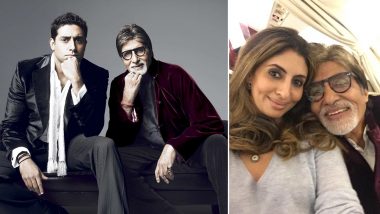 Happy Father’s Day 2022: Amitabh Bachchan’s Children, Shweta And Abhishek, Share Adorable Posts For Their Dad On This Special Occasion (View Pics)