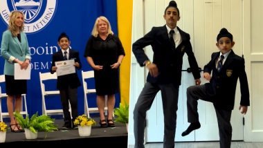 Gippy Grewal's Son Shinda Grewal Emulated Sidhu Moose Wala's 'Thappi' Step at His Graduation Ceremony (Watch Video)