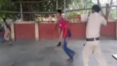 India News | Anti-Agnipath Protests: Police Detain Protestors at Bihar's Hajipur Railway Station