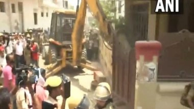 India News | PDA Conducts Demolition Drive at Javed Ahmed's Residence in Prayagraj