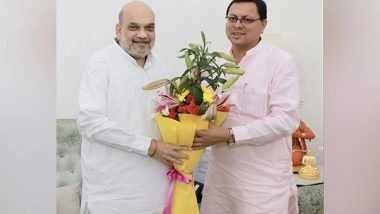 India News | Uttarakhand CM Dhami Meets Amit Shah in Delhi