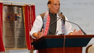 India News | Rajnath Singh to Hold Press Conference in Delhi Today