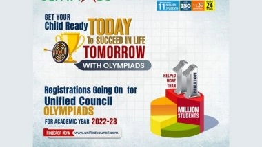 Business News | Unified Council Announces the Registration of Online Olympiads 2022-23 for Classes 1-12