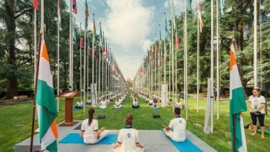 World News | 'Palais Des Nations' in Geneva Becomes Stage for International Yoga Day Celebrations