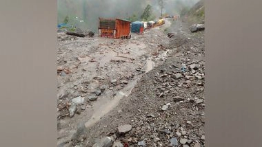 India News | Jammu-Srinagar National Highway Blocked for Traffic Due to Landslides