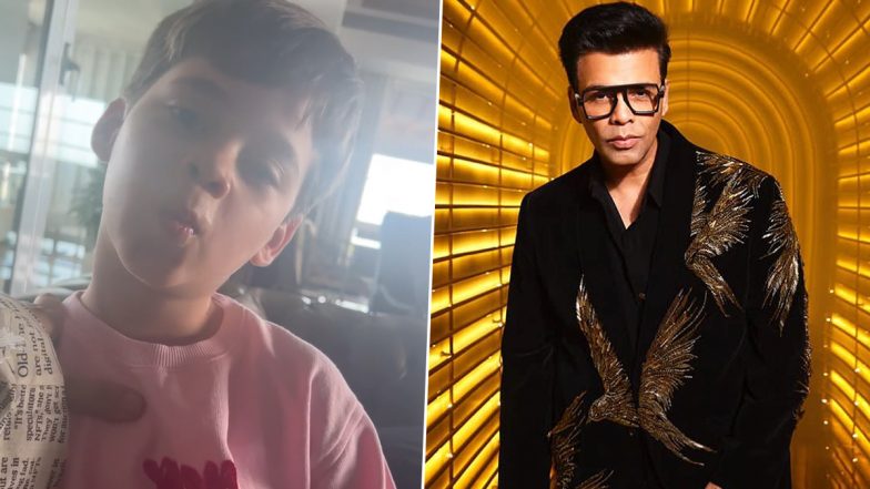 Karan Johar Has Been ‘Pout Shamed’ By His Son Yash; Kareena Kapoor Khan Reacts (Watch Video)