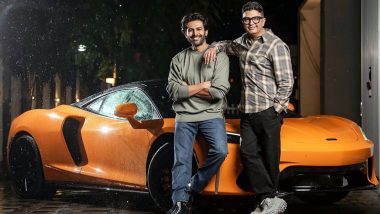 Bhushan Kumar Gifts Kartik Aaryan India’s First McLaren GT After Bhool Bhulaiyaa 2's Success; Actor Jokes About ‘Private Jet’ Next Time (View Pics)