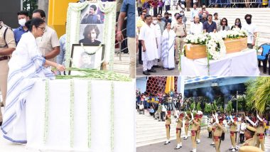 RIP Krishnakumar Kunnath: Mamata Banerjee Pays Last Respects to KK, Late Singer Accorded With Gun Salute Honour