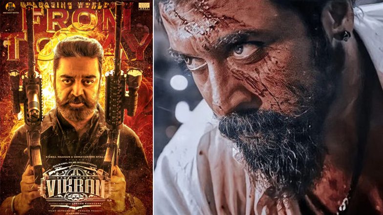 Vikram: Suriya Is Over the Moon After Sharing Screen Space With Kamal Haasan in Lokesh Kanagaraj’s Film!