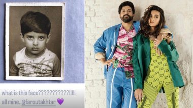 Shibani Dandekar Asks Farhan Akhtar ‘What Is This Face?’ As She Shares His Adorable Childhood Photo On Instagram
