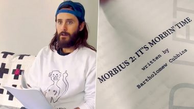 After Numerous Morbius Memes, Jared Leto Jokes With A Fake Morbius 2 Script And Says ‘It’s Morbin’ Time’ (Watch Video)