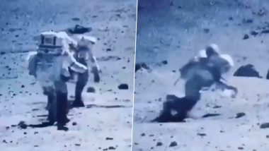 Moon Walk Bloopers! Hilarious Video of Astronauts Tripping And Falling on The Moon Goes Viral on Internet; Netizens Can't Stop Laughing