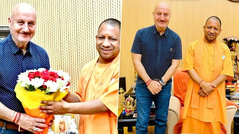The Kashmir Files Star Anupam Kher Meets UP Chief Minister Yogi Adityanath at His Residence (View Pics)