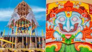 Puri Rath Yatra 2022: Craftsmen Make Identical Jagannath Chariots Without Any Manuals or Modern Machines For Odisha's Annual Festival (See Pics)