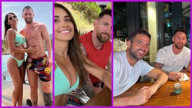 Lionel Messi on Holiday With Wife Antonela Roccuzzo and Former Barcelona Teammate Cesc Fabregas in Ibiza, Pictures Go Viral