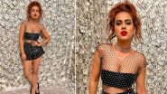 Nia Sharma Looks Sizzling Hot in Black and White Dotted Net Attire; Don’t Miss To See Her Gorgeous Clicks!