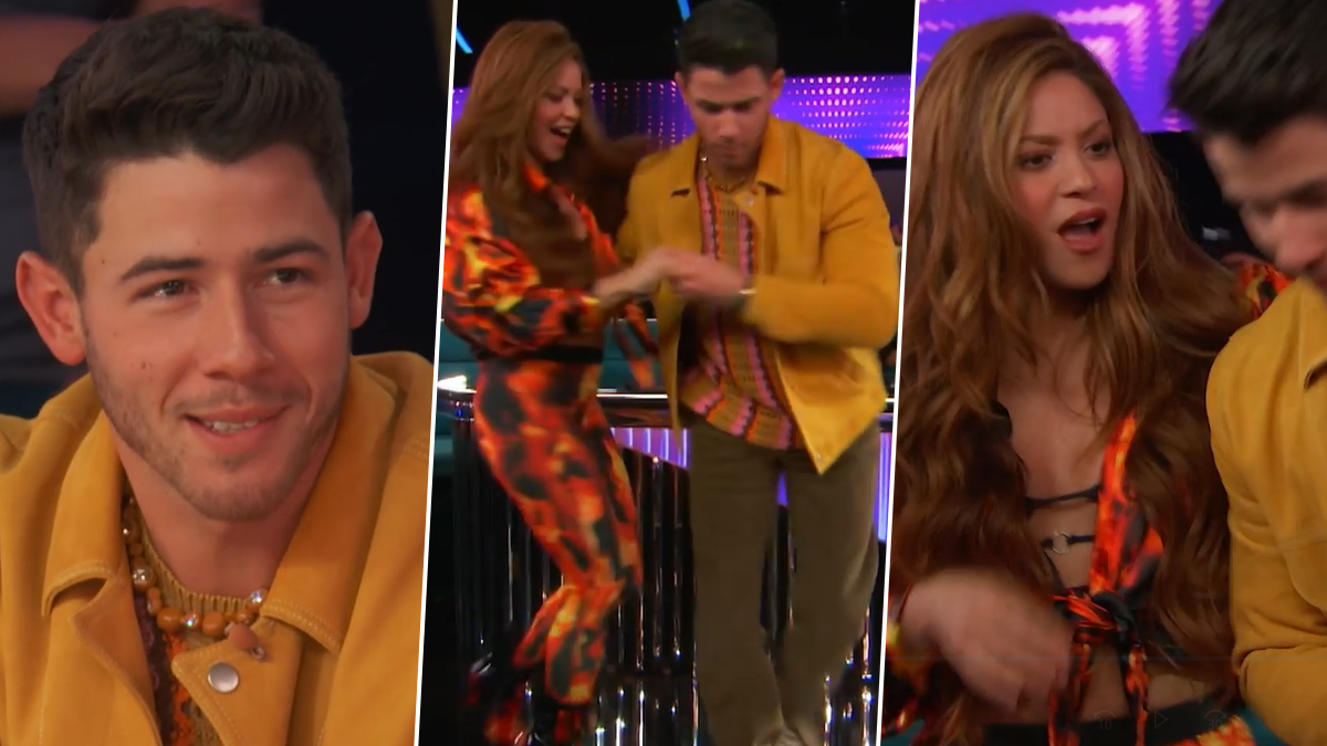 Nick Jonas Leaves Shakira Amazed With His Salsa Moves! Watch Video Of Them Grooving Together On The Sets Of Dancing With Myself | 📺 LatestLY