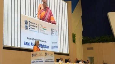 Business News | Retail Investors Acting Like Shock Absorbers in Indian Stock Markets: Nirmala Sitharaman