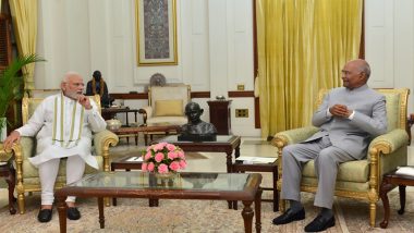 PM Narendra Modi Calls on President Ram Nath Kovind at Rashtrapati Bhavan