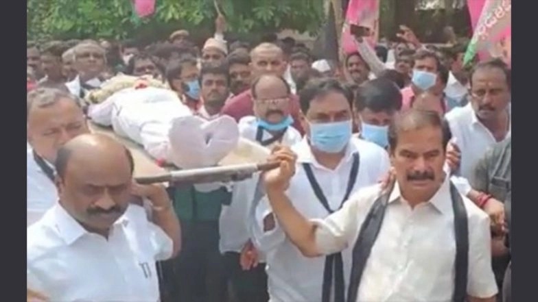 Telangana Ministers Attend Funeral of Youth Killed in Police Firing