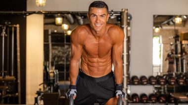 Cristiano Ronaldo Flaunts His Chiselled Physique, Manchester United Star Feels ‘Good’ While Working Out (See Pic)